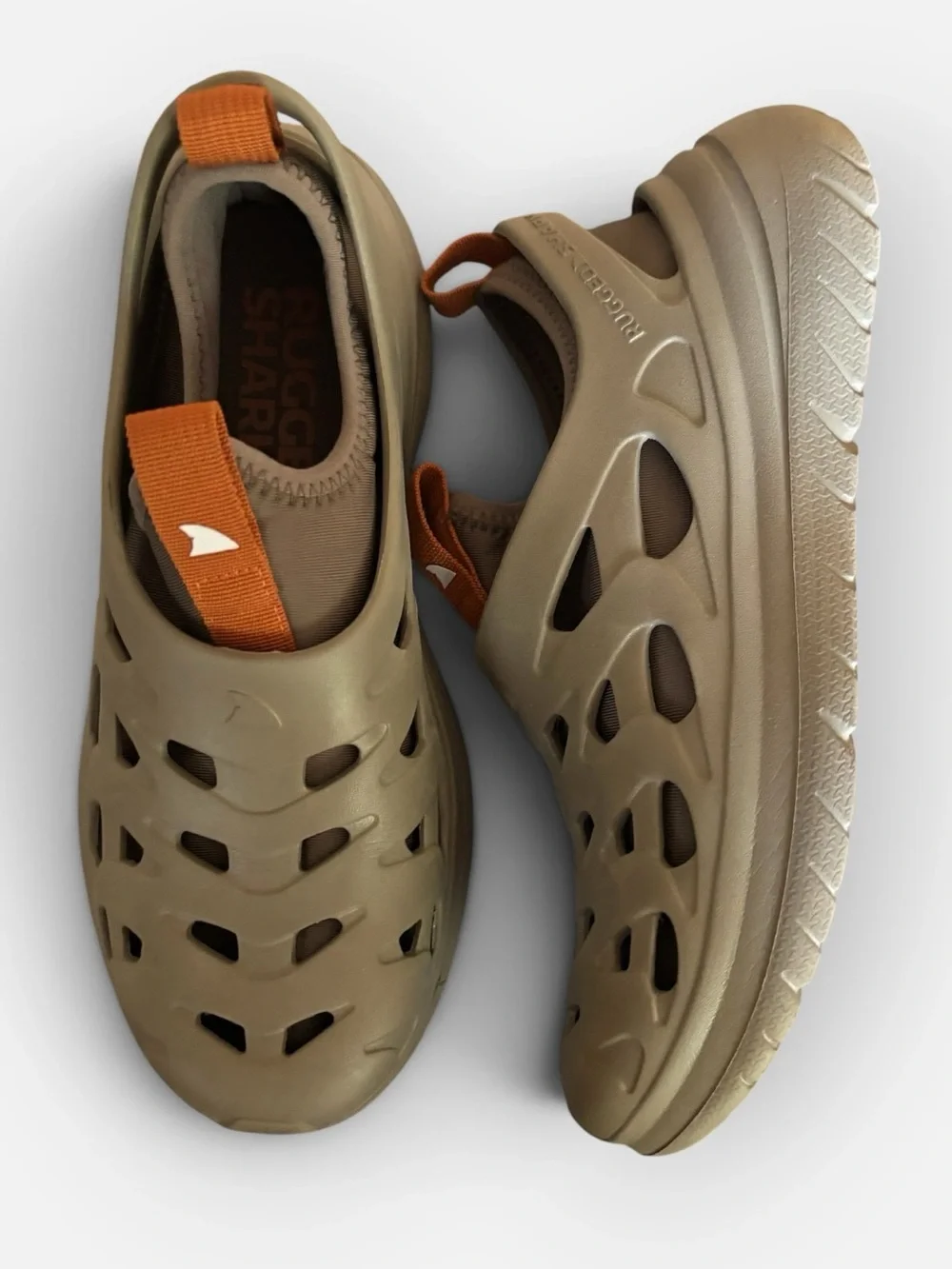 Rugged Shark Men’s Lined Water Clogs Shoes Size 8